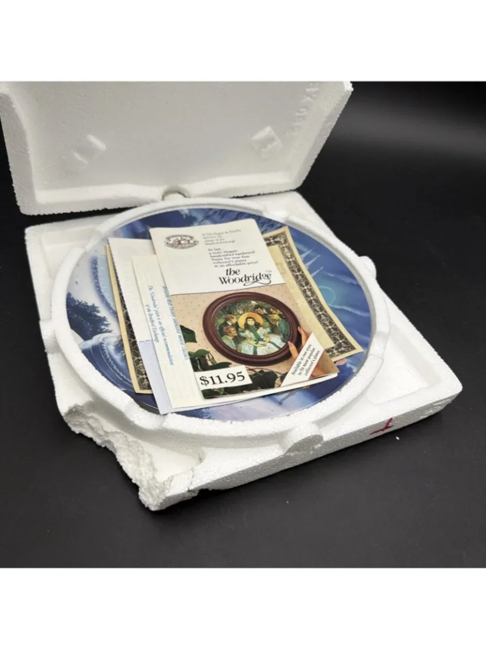 Bradford Exchange Walt Disney Cinderella Treasured Moments Plate 1 COA Box